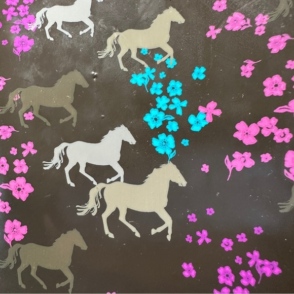 WESTERN Chief Mud Barn Rain Rubber Boots Size 7. “Horse Dance -Chestnut” Pattern - Picture 9 of 13